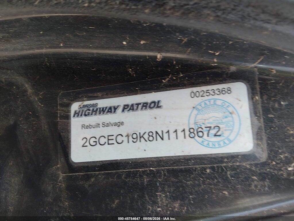 2GCEC19K8N1118672 1992 CHEVROLET GMT-400 photo no. 9