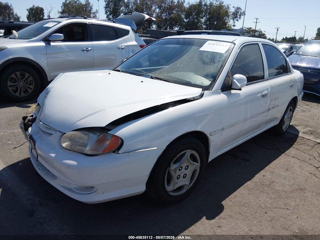 KNAFB121015073791 2001 KIA SEPHIA photo no. 2