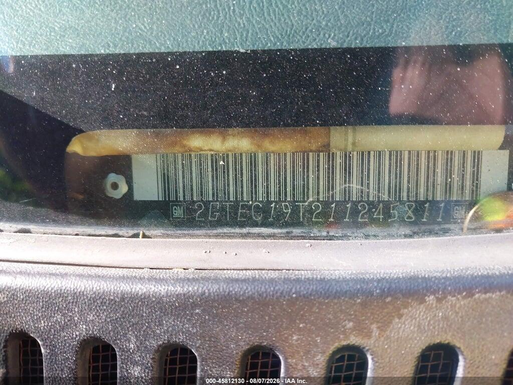 2GTEC19T211245811 2001 GMC SIERRA 1500 photo no. 9