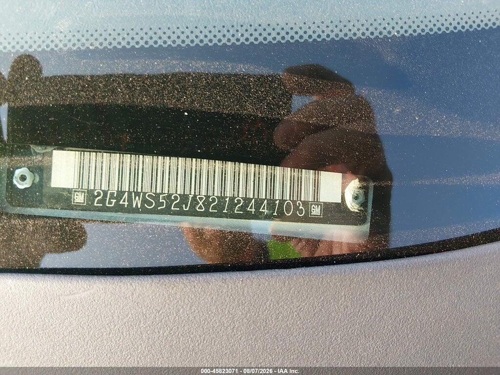 2G4WS52J821244103 2002 BUICK CENTURY photo no. 9