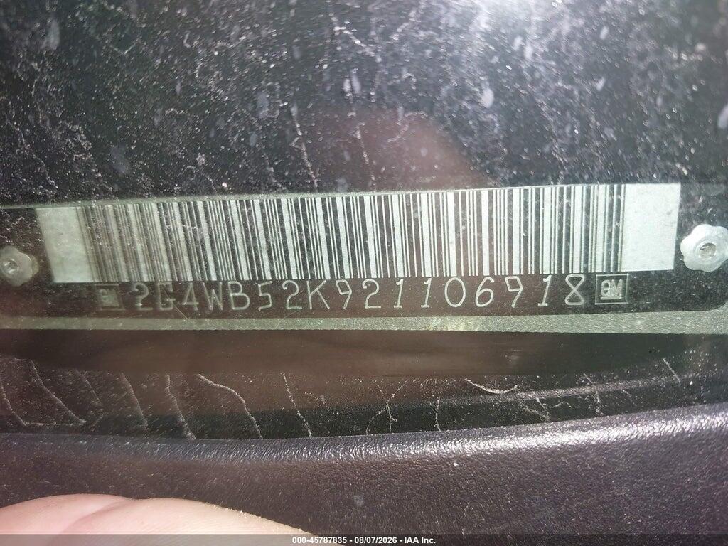 2G4WB52K921106918 2002 BUICK REGAL photo no. 9