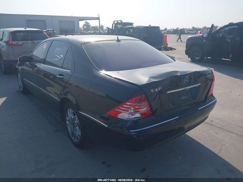 WDBNG70J73A359443 2003 MERCEDES-BENZ S 430 photo no. 3