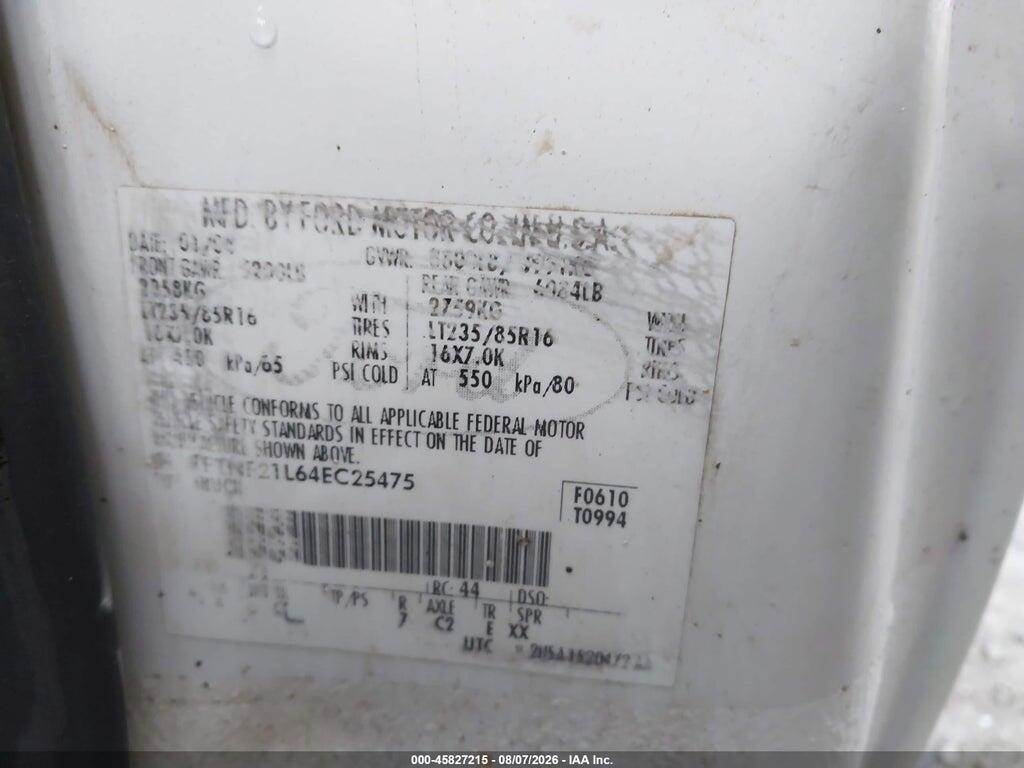 1FTNF21L64EC25475 2004 FORD F-250 photo no. 9