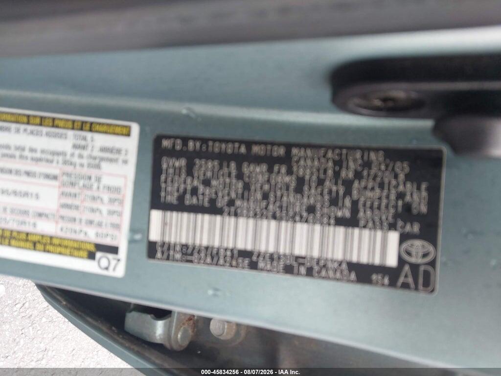 2T1BR32E15C476084 2005 TOYOTA COROLLA photo no. 9
