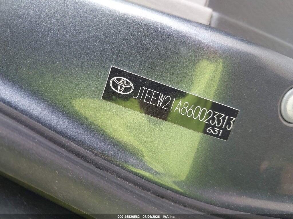 JTEEW21A860023313 2006 TOYOTA HIGHLANDER HYBRID photo no. 9