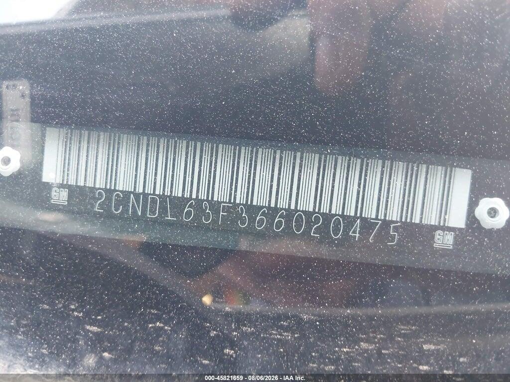 2CNDL63F366020475 2006 CHEVROLET EQUINOX photo no. 9