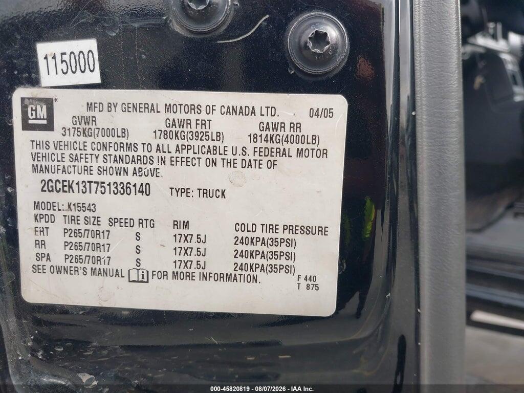 2GCEK13T761336140 2006 CHEVROLET SILVERADO 1500 photo no. 9