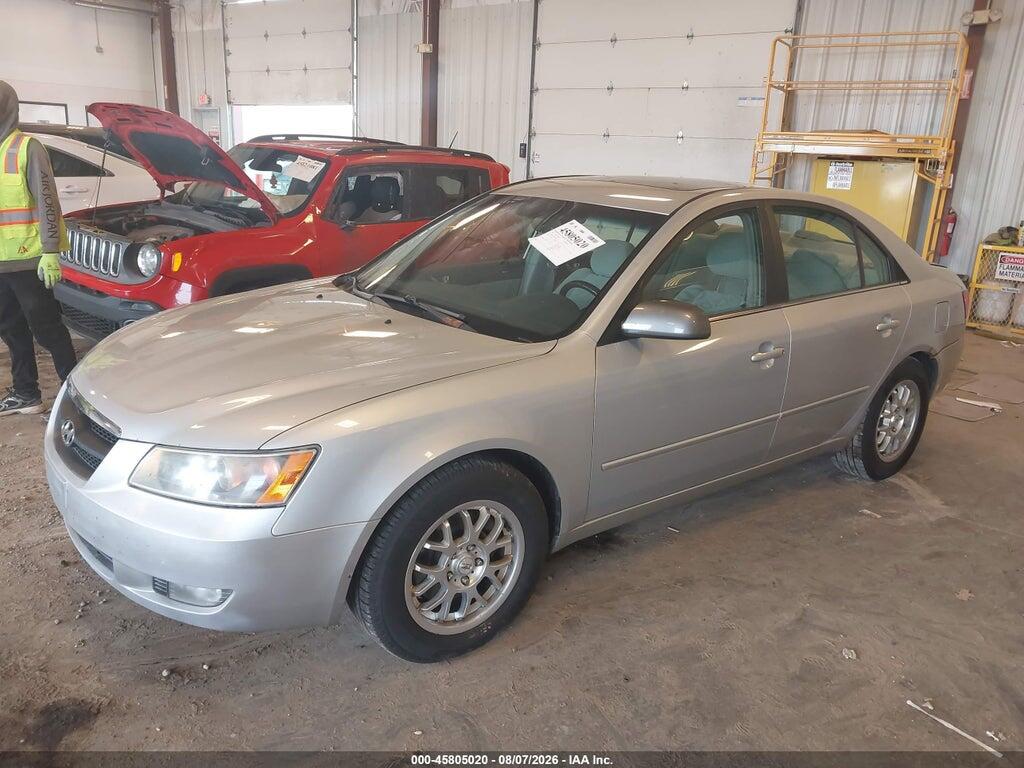 5NPEU46F76H044294 2006 HYUNDAI SONATA photo no. 2