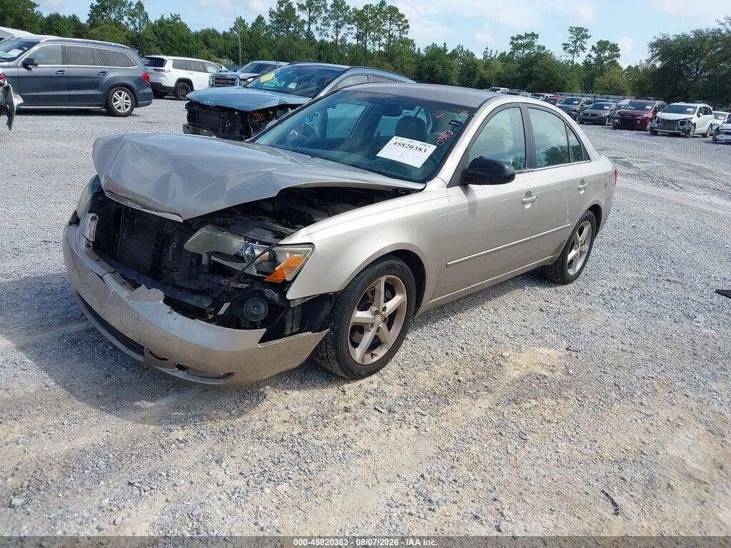 5NPEU46FX7H160722 2007 HYUNDAI SONATA photo no. 2