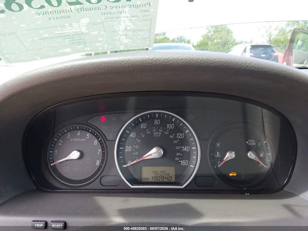 5NPEU46FX7H160722 2007 HYUNDAI SONATA photo no. 7