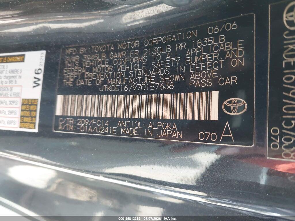 JTKDE167970157638 2007 SCION TC photo no. 9