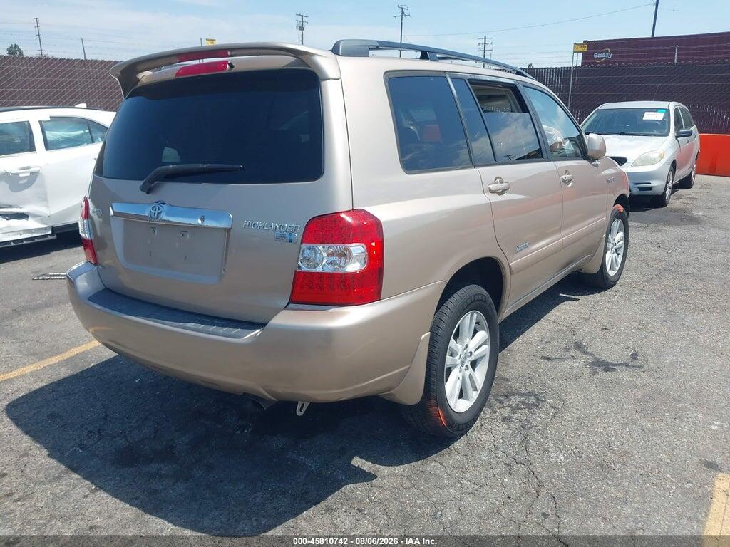 JTEDW21A970017243 2007 TOYOTA HIGHLANDER HYBRID photo no. 4