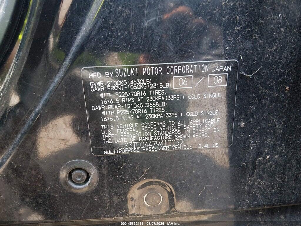 JS3TE044794100521 2009 SUZUKI GRAND VITARA photo no. 9
