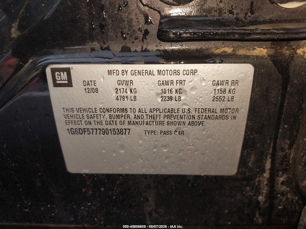 1G6DF577790153877 2009 CADILLAC CTS photo no. 9