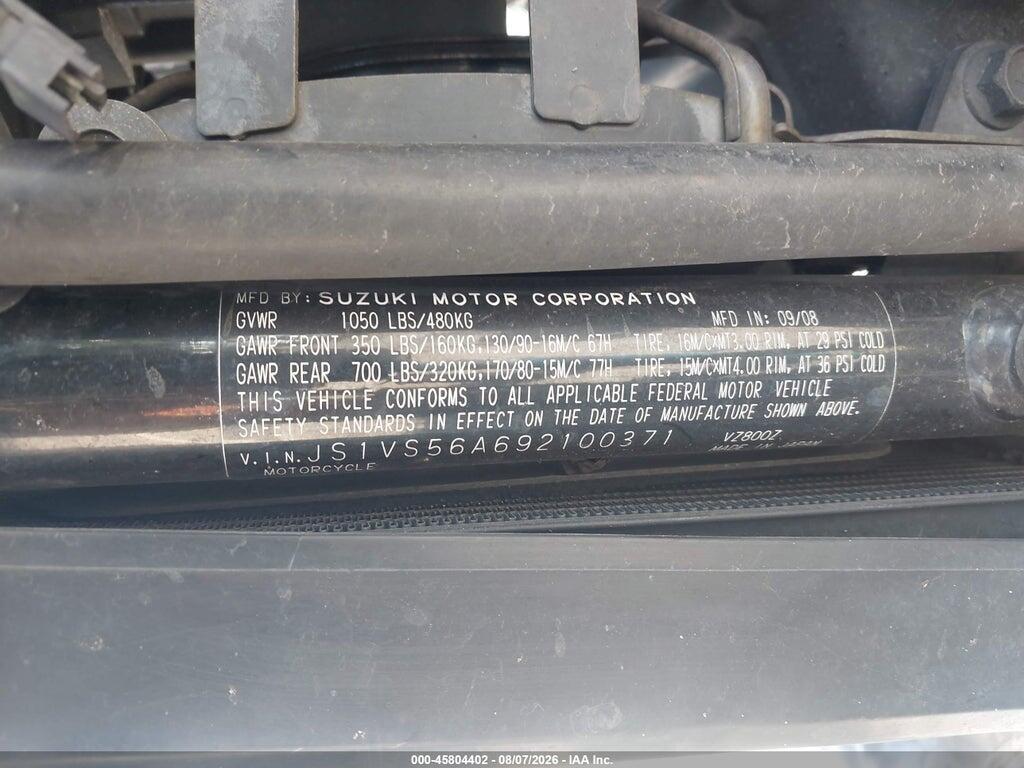 JS1VS56A692100371 2009 SUZUKI VZ800 photo no. 10