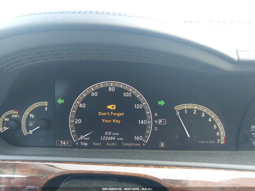WDDNG71X19A265268 2009 MERCEDES-BENZ S 550 photo no. 7