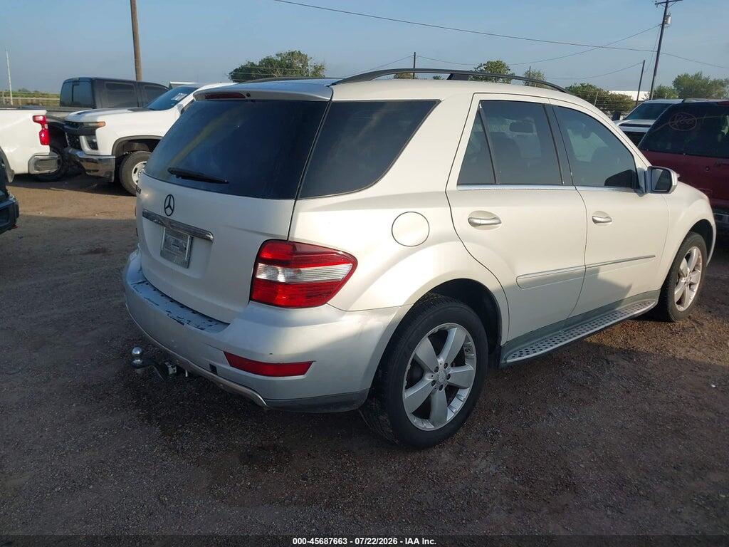 4JGBB5GB8AA612025 2010 MERCEDES-BENZ ML 350 photo no. 4