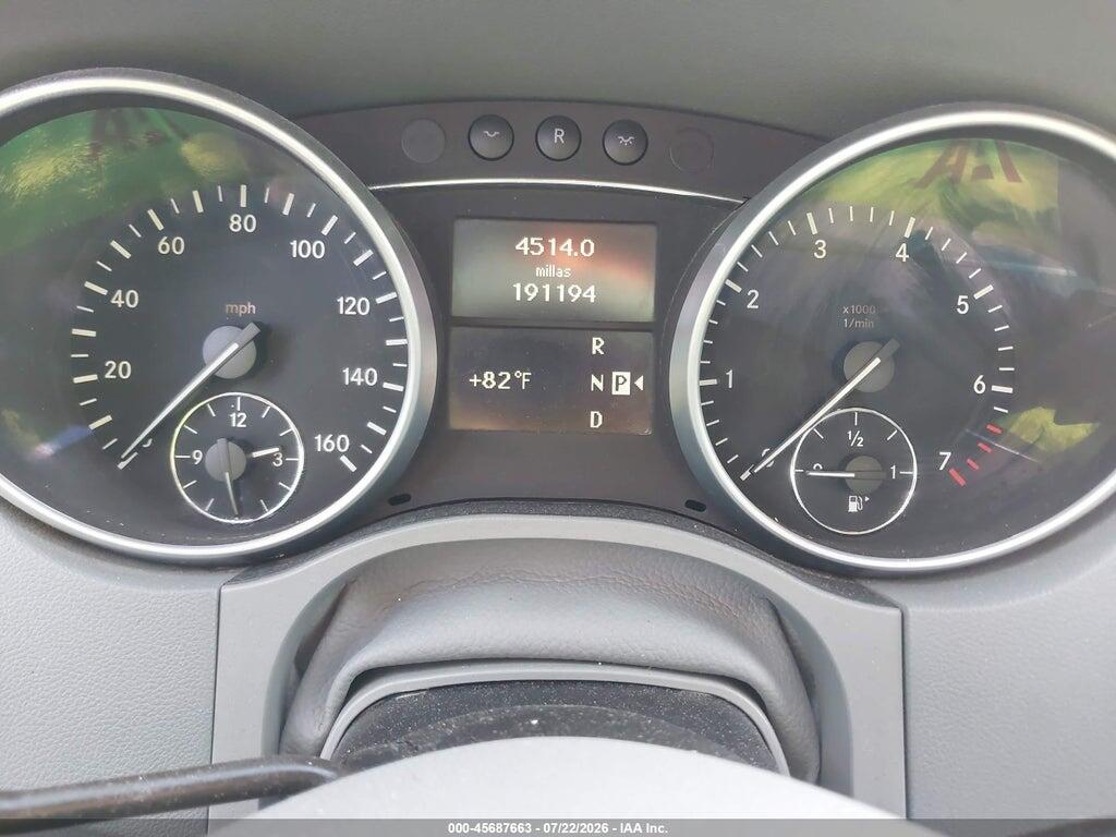 4JGBB5GB8AA612025 2010 MERCEDES-BENZ ML 350 photo no. 7