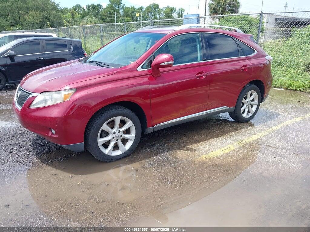 2T2ZK1BA5AC012418 2010 LEXUS RX 350 photo no. 2