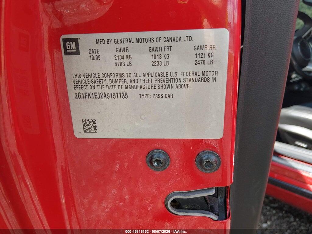 2G1FK1EJ2A9157735 2010 CHEVROLET CAMARO photo no. 9