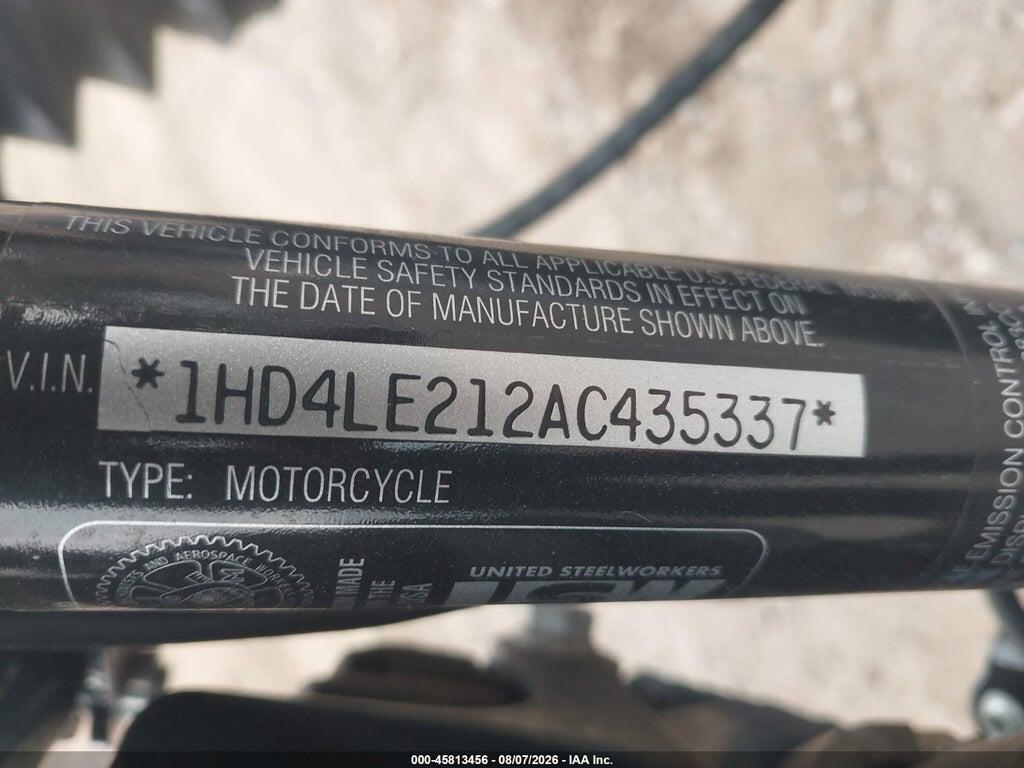 1HD4LE212AC435337 2010 HARLEY-DAVIDSON XL883 photo no. 10