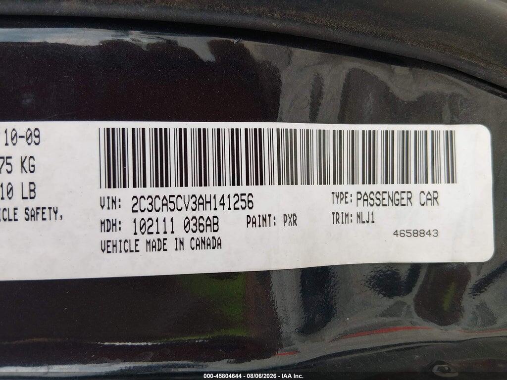 2C3CA5CV3AH141256 2010 CHRYSLER 300 photo no. 9