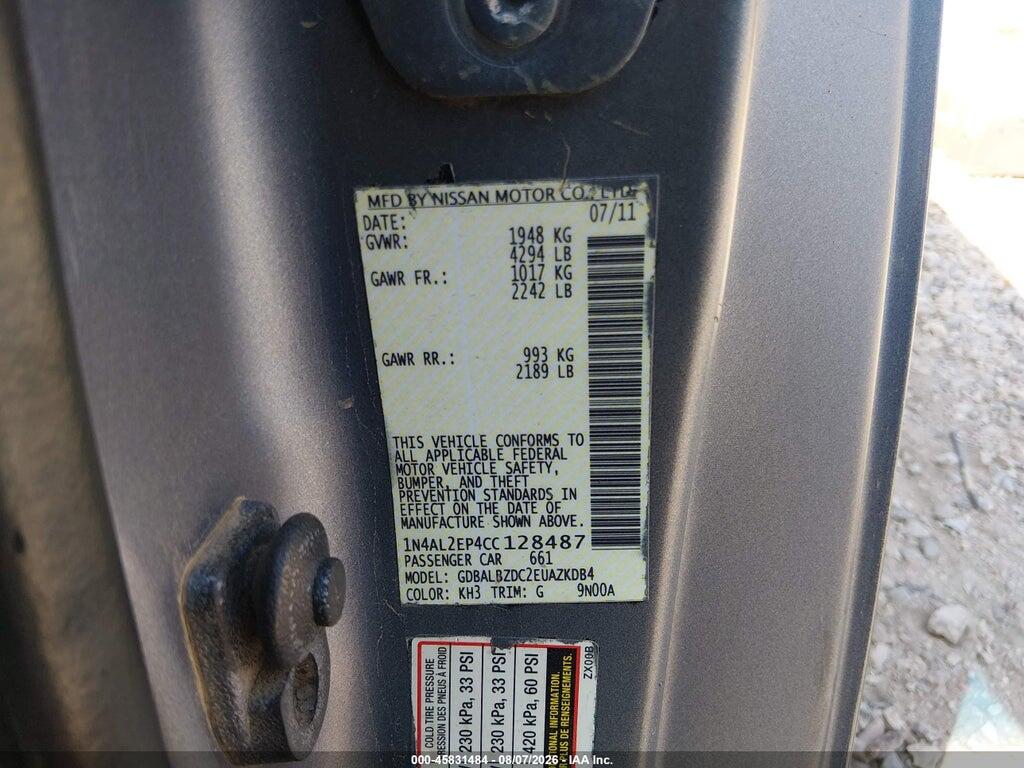1N4AL2EP2BC149305 2011 NISSAN ALTIMA photo no. 9