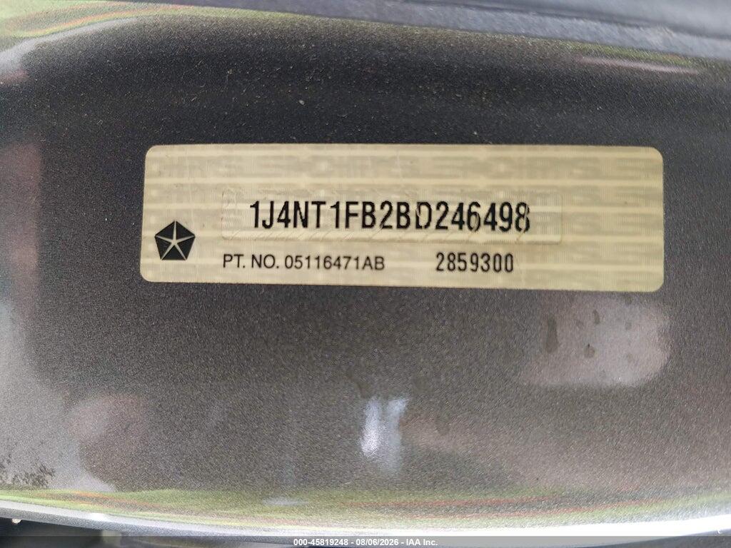1J4NT1FB2BD246498 2011 JEEP COMPASS photo no. 9