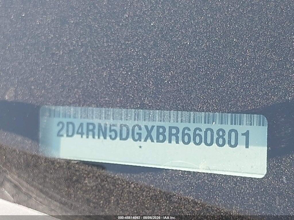2D4RN5DGXBR660801 2011 DODGE GRAND CARAVAN photo no. 9