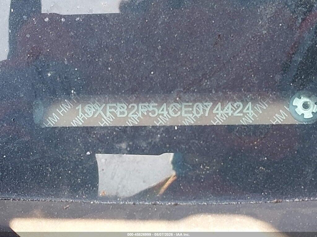 19XFB2F54CE074424 2012 HONDA CIVIC photo no. 9