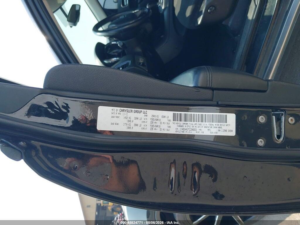 1C4RDHAG7CC206652 2012 DODGE DURANGO photo no. 9