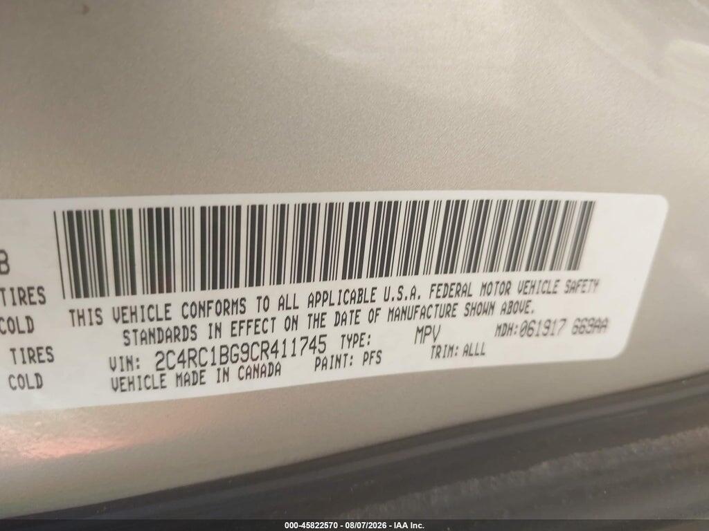 2C4RC1BG9CR411745 2012 CHRYSLER TOWN & COUNTRY photo no. 9