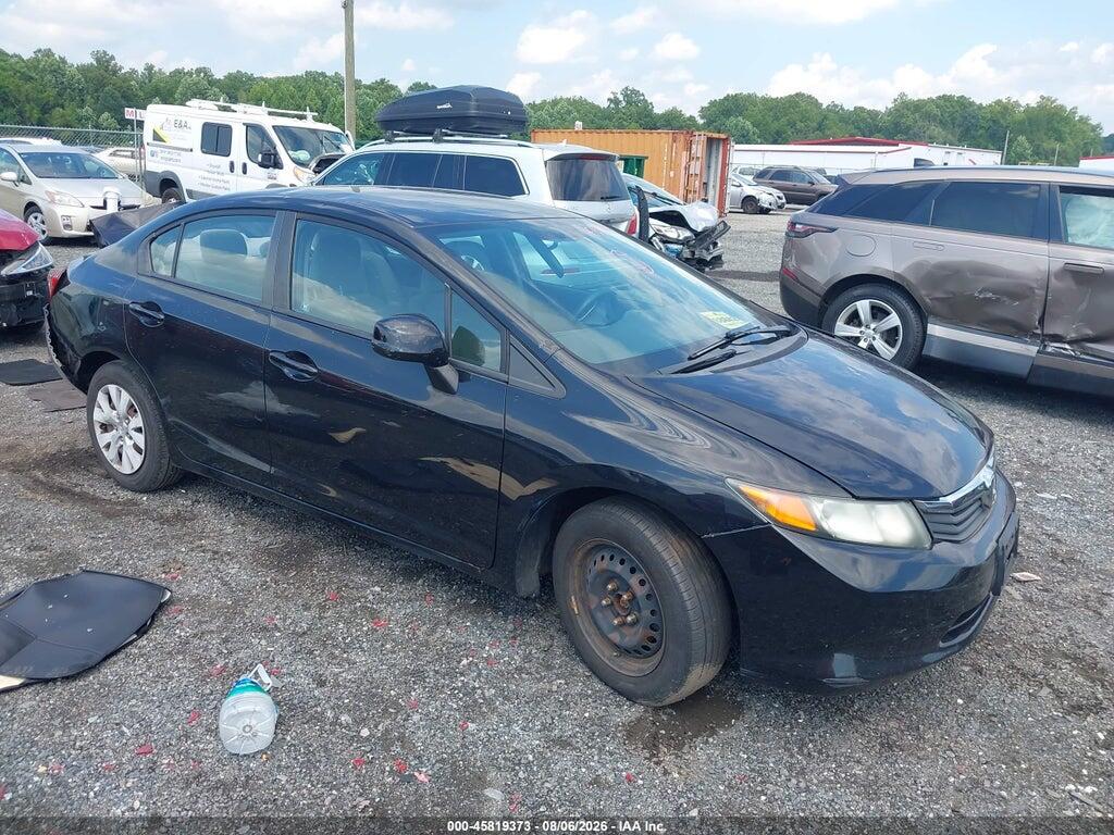 19XFB2F52CE384314 2012 HONDA CIVIC photo no. 1