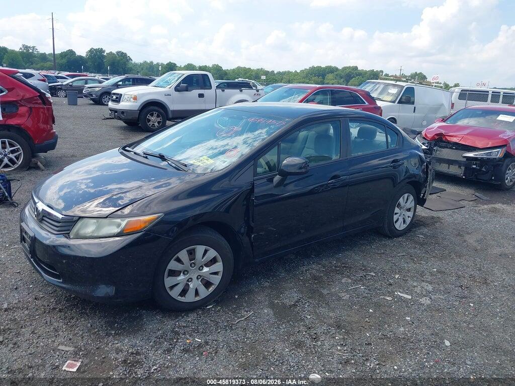 19XFB2F52CE384314 2012 HONDA CIVIC photo no. 2