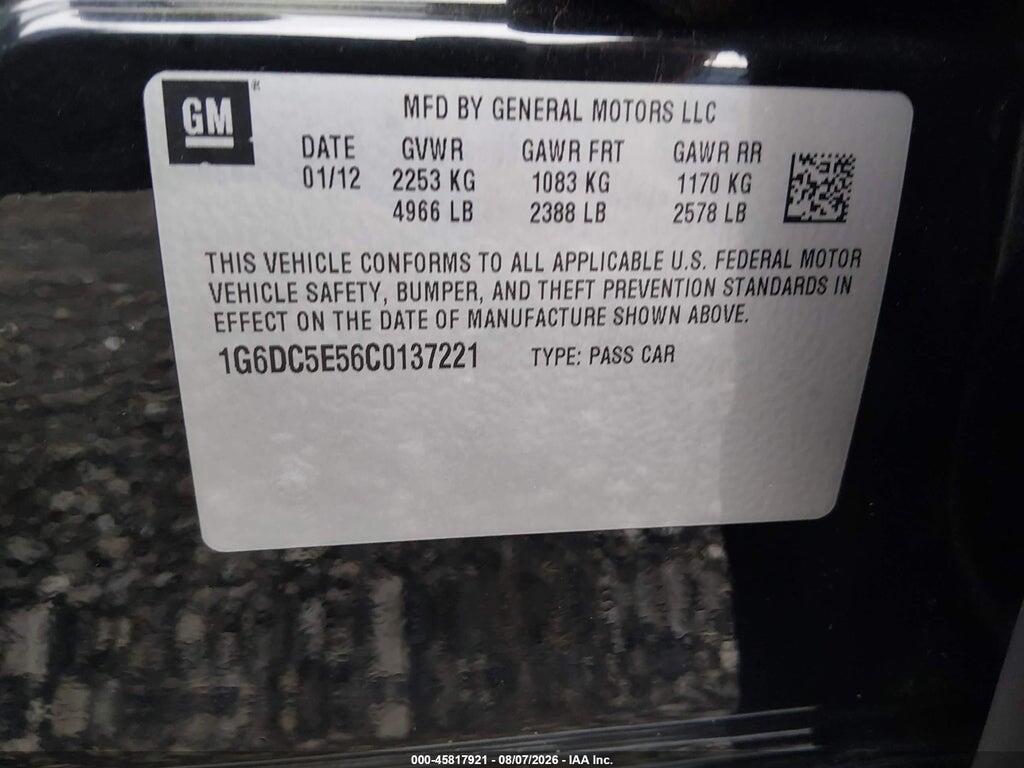 1G6DC5E56C0137221 2012 CADILLAC CTS photo no. 9