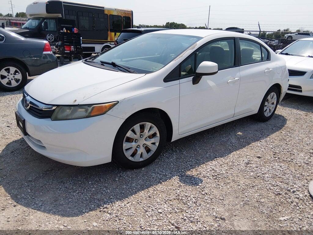 19XFB2F56CE080998 2012 HONDA CIVIC photo no. 2
