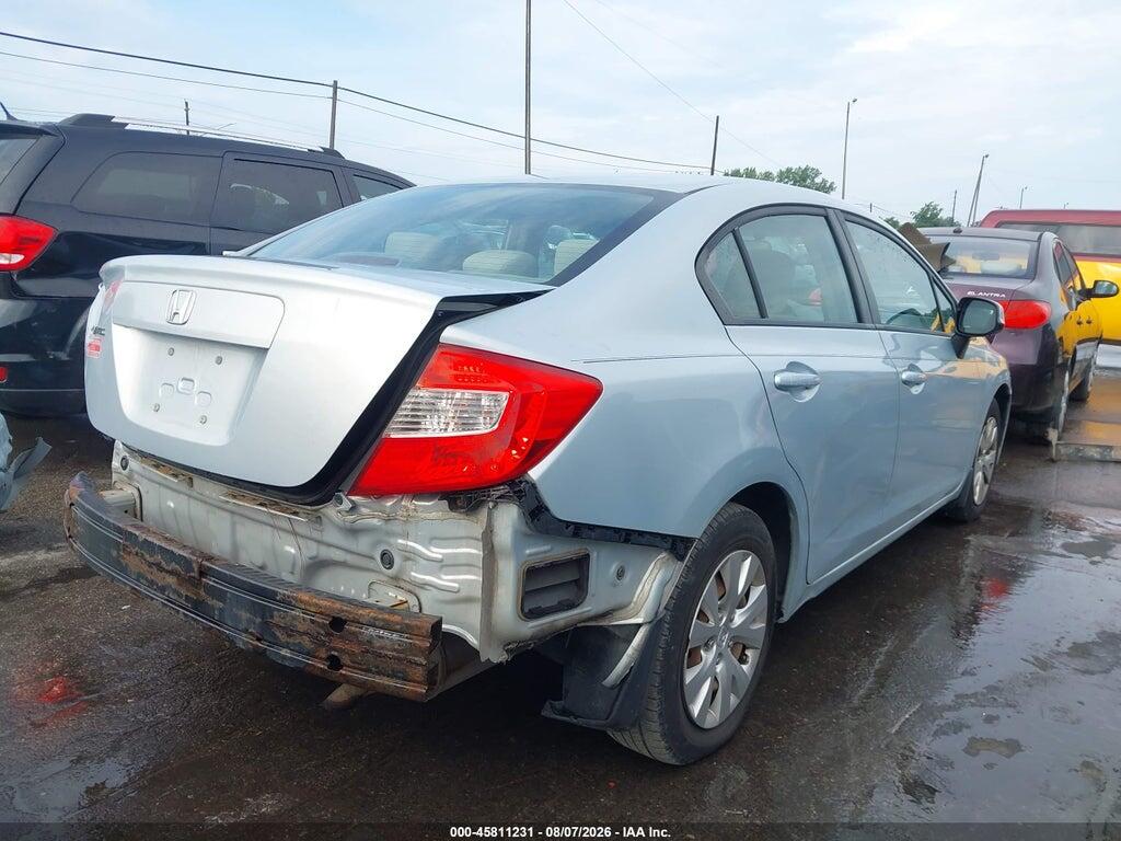 19XFB2F59CE007429 2012 HONDA CIVIC photo no. 4