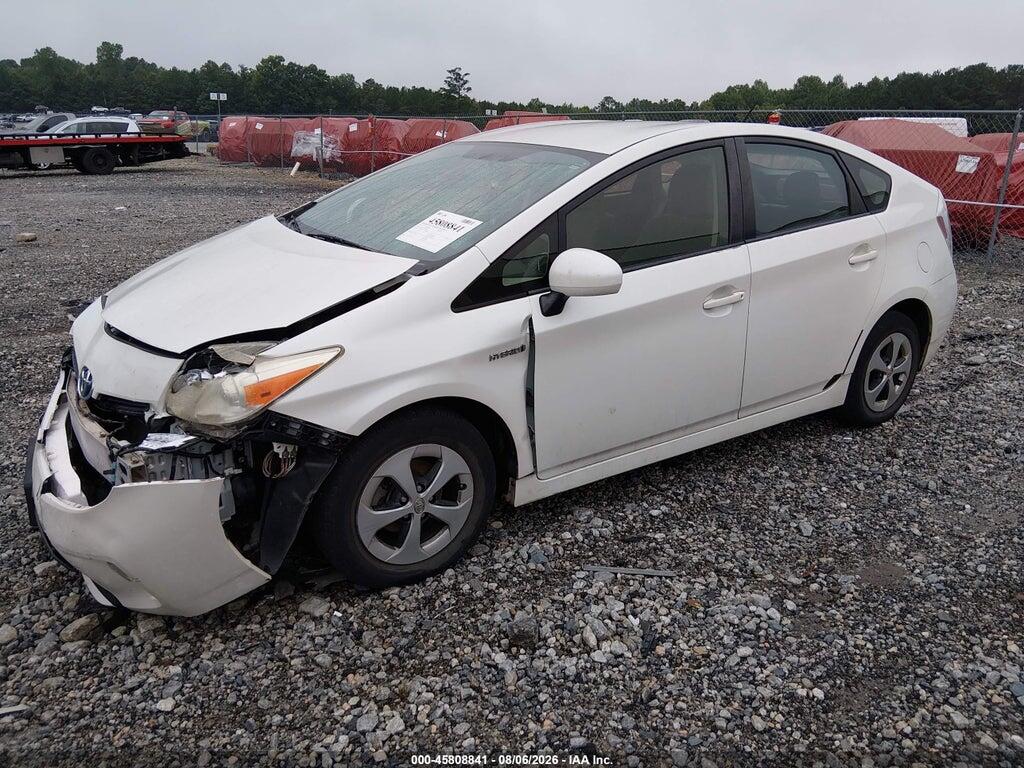 JTDKN3DU5C1557980 2012 TOYOTA PRIUS photo no. 2