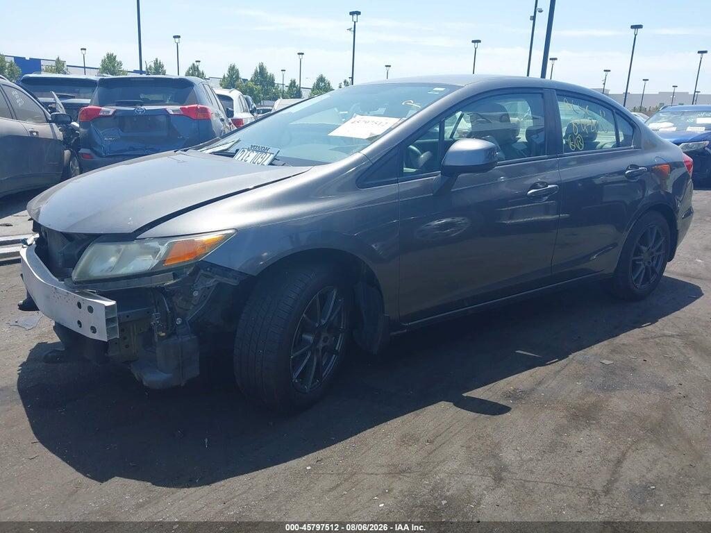 2HGFB2F56CH611557 2012 HONDA CIVIC photo no. 2