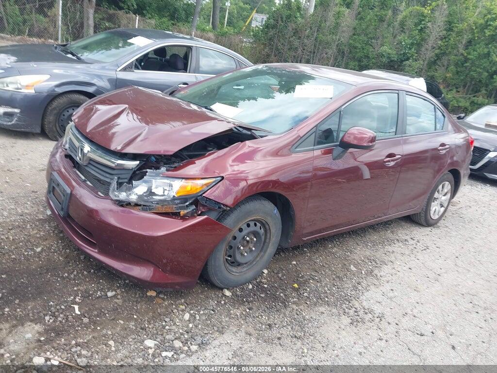2HGFB2F53CH565296 2012 HONDA CIVIC photo no. 2