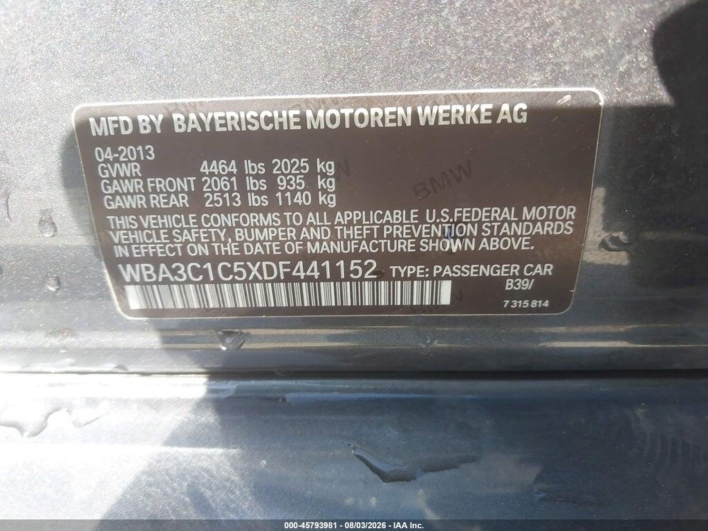 WBA3C1C5XDF441152 2013 BMW 328I photo no. 9