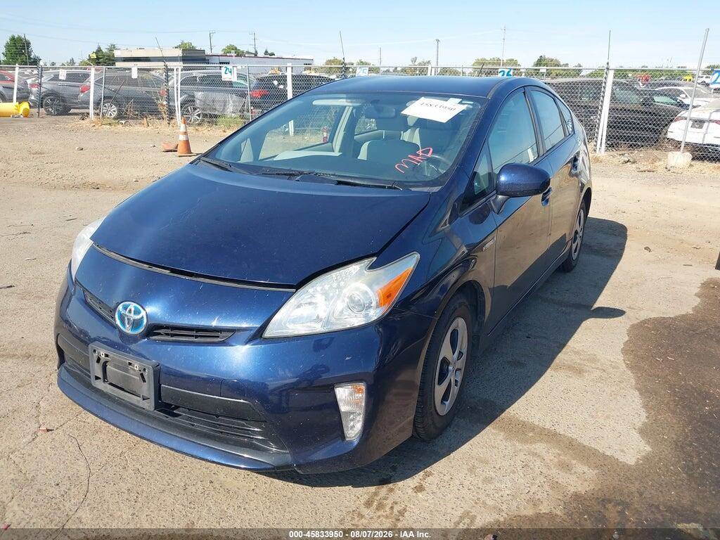 JTDKN3DU3D1706629 2013 TOYOTA PRIUS photo no. 2