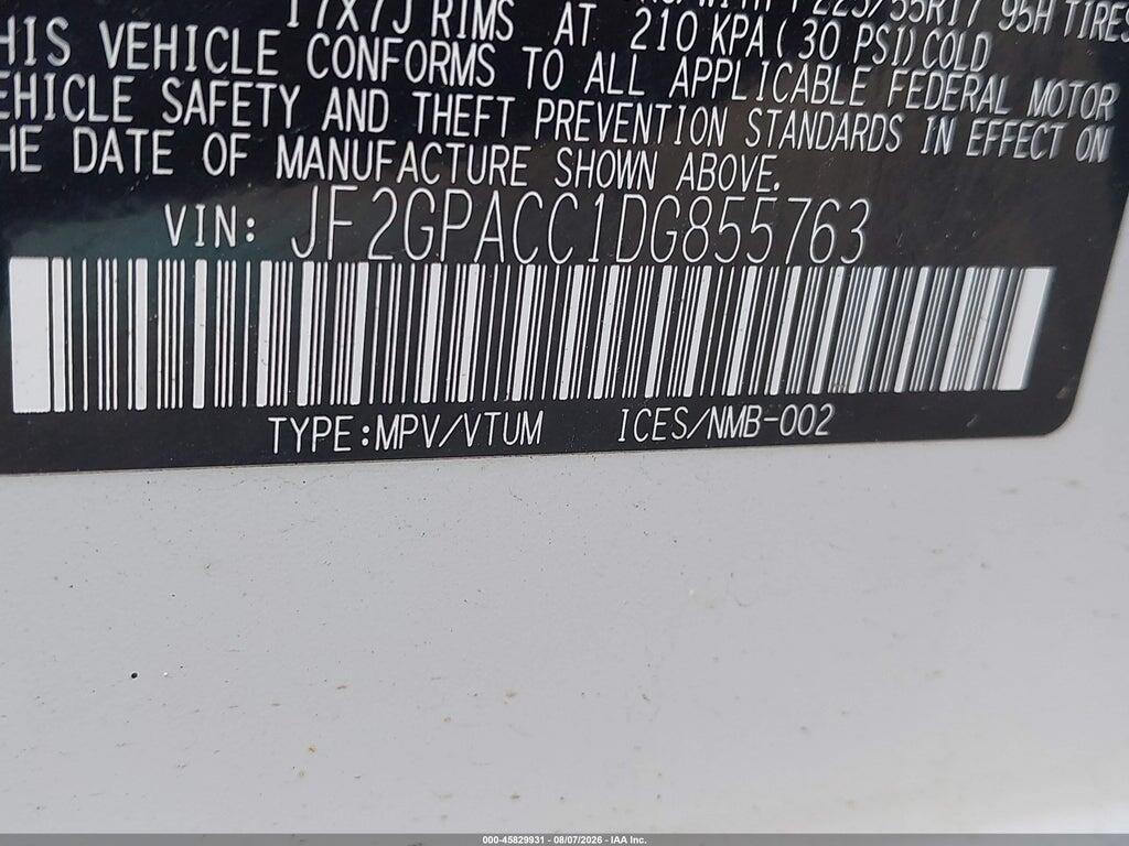 JF2GPACC1DG855763 2013 SUBARU XV CROSSTREK photo no. 9