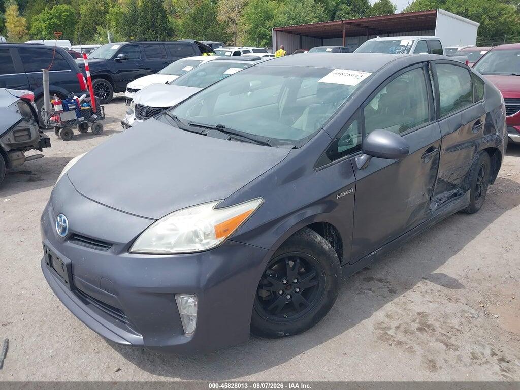 JTDKN3DUXD1707986 2013 TOYOTA PRIUS photo no. 2