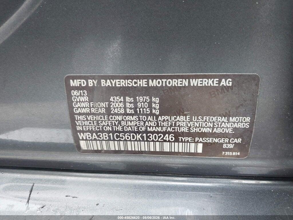 WBA3B1C56DK130246 2013 BMW 320I photo no. 9
