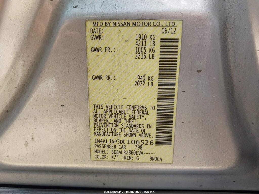 1N4AL3AP3DC106526 2013 NISSAN ALTIMA photo no. 9