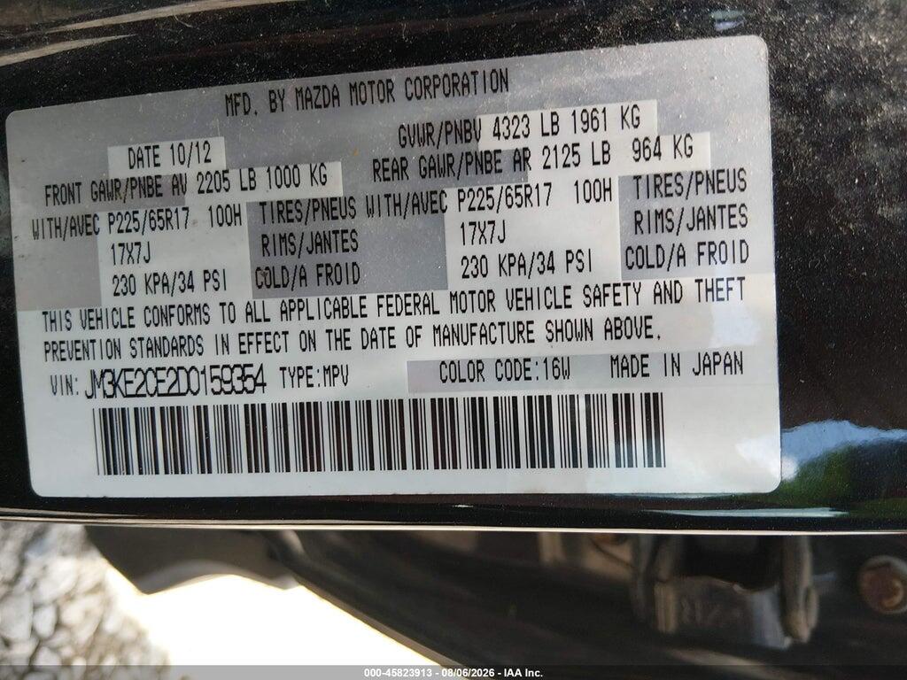 JM3KE2CE2D0159354 2013 MAZDA CX-5 photo no. 9