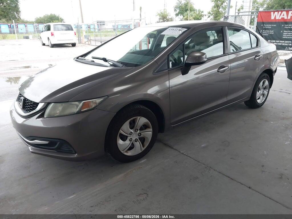 2HGFB2F57DH603243 2013 HONDA CIVIC photo no. 2