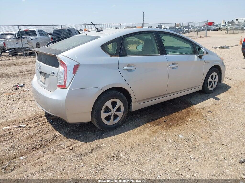 JTDKN3DU2D1709344 2013 TOYOTA PRIUS photo no. 4
