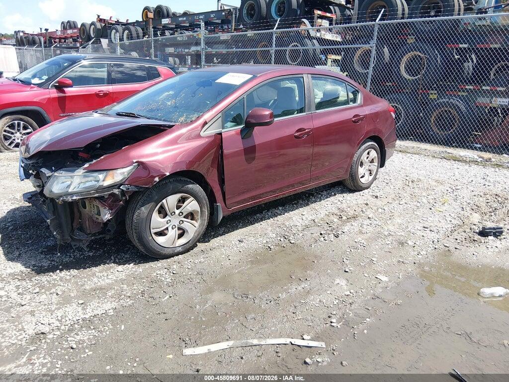 2HGFB2F57DH505734 2013 HONDA CIVIC photo no. 2